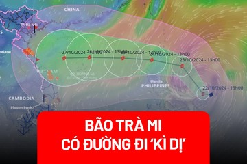 Dự báo hướng đi của bão Trà Mi những giờ tới khi vào Biển Đông 