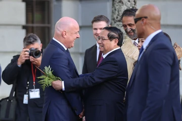 Lễ đón đặc biệt, cuộc hội đàm đặc biệt của Thủ tướng New Zealand với Thủ tướng Việt Nam