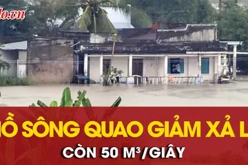 Thông báo giảm xả lũ Hồ Sông Quao, người dân cần chuẩn bị gì? 