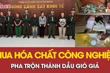 ‘Hô biến’ hóa chất công nghiệp thành dầu gió giả