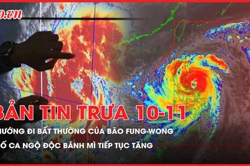Bão Fung-Wong vào Biển Đông, dự báo có hướng đi bất thường; Số ca ngộ độc bánh mì tại TP.HCM đã tăng lên hàng trăm người