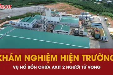 Công an khám nghiệm hiện trường vụ nổ bồn chứa axit 2 người tử vong ở Lâm Đồng