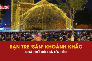 Nhà thờ Đức Bà, lên đèn, giáng sinh