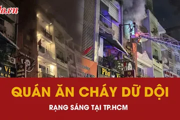 Cháy quán ăn dữ dội lúc rạng sáng tại TP.HCM