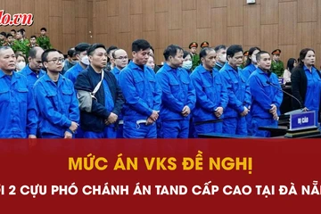 Mức án VKS đề nghị với 2 cựu phó chánh án TAND Cấp cao tại Đà Nẵng