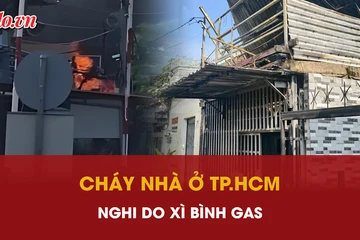 Cháy nhà ở TP.HCM nghi do xì bình gas trong lúc nấu ăn