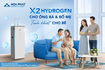 Máy lọc nước Hydrogen ion kiềm Hòa Phát: Công nghệ lọc đa tầng kết hợp điện phân