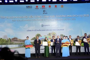 SASCO được vinh danh ‘Ngôi sao CSI’ và 10 năm liên tiếp Top 10 Doanh nghiệp Phát triển bền vững