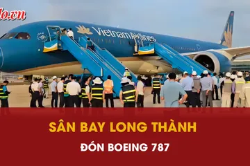 Máy bay lớn nhất của Việt Nam ‘xông đất’ sân bay Long Thành 