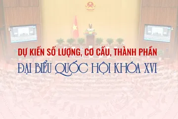 Dự kiến số lượng, cơ cấu, thành phần đại biểu Quốc hội khóa XVI ở 34 tỉnh, TP