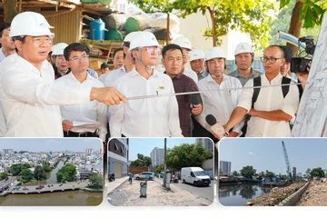 Chủ tịch UBND TP.HCM Nguyễn Văn Được khảo sát tiến độ thực hiện các dự án trọng điểm