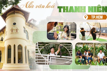 Giới trẻ đổ xô check-in biệt thự cổ đang là trụ sở tạm của Nhà Văn hóa Thanh niên TPHCM