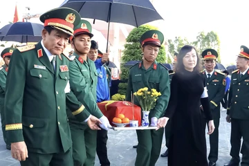 Đồng Nai: Truy điệu, an táng 15 hài cốt liệt sĩ 