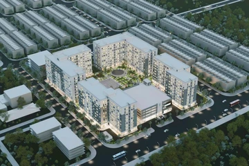 Phối cảnh dự án nhà ở xã hội khu chung cư An Phú.