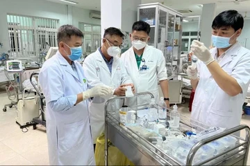 Năm 2023, Bệnh viện Chợ Rẫy mang 'thần dược' ra tỉnh Quảng Nam cũ chữa trị các bệnh nhân bị ngộ độc do ăn cá ủ chua. Ảnh: BVCC