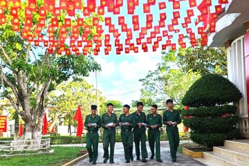 Công an, bộ đội ở Đắk Lắk tổ chức bỏ phiếu sớm