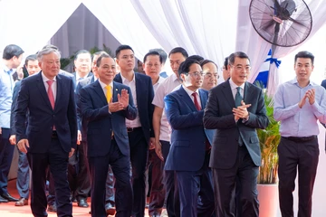 Thủ tướng Lê Minh Hưng dự lễ khởi công tuyến đường sắt tốc độ cao Hà Nội - Quảng Ninh