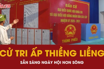 Không khí sẵn sàng trước ngày bầu cử tại ấp Thiềng Liềng