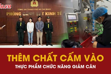 Triệt phá đường dây sản xuất thực phẩm chức năng giảm cân chứa chất cấm
