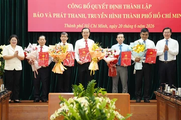 Công bố quyết định thành lập Cơ quan Báo và Phát thanh, Truyền hình TP.HCM