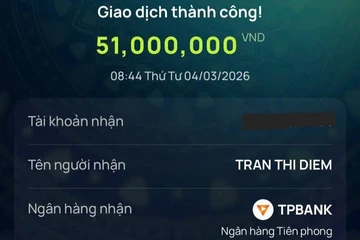 Người đàn ông ở Khánh Hòa trả lại 51 triệu đồng được chuyển nhầm 
