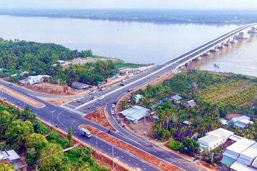 Điều chỉnh dự án cầu Đại Ngãi, bổ sung hơn 12 km đường qua TP Cần Thơ