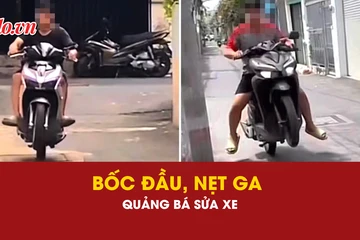 bốc đầu, xe máy, độ xe