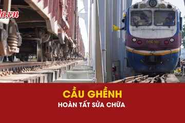 cầu Ghềnh, đường sắt, thông tuyến