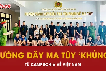 Triệt phá đường dây mua bán ma túy ‘khủng’ từ Campuchia về Việt Nam