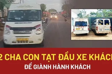 Cho rằng bị ‘hớt tay trên’, 2 cha con tài xế tạt đầu xe 'đối thủ' để giành lại khách