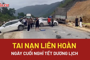 Video: Hiện trường vụ 11 ô tô tông liên hoàn trên cao tốc La Sơn - Hòa Liên