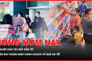 Người dân rủ nhau sắm Tết ngày cuối năm; Sân bay nhộn nhịp hành khách về quê ăn Tết 
