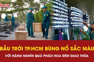 Bầu trời TP.HCM sẽ bùng nổ sắc màu với hàng nghìn quả pháo hoa đêm Giao thừa
