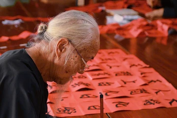 Hàng chục nghìn người đổ về Nhà Lớn Long Sơn dự lễ Vía Ông