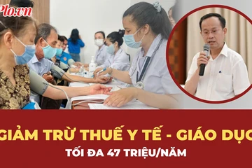 Bộ Tài chính thông tin về đề xuất giảm trừ chi phí y tế, giáo dục khi tính thuế
