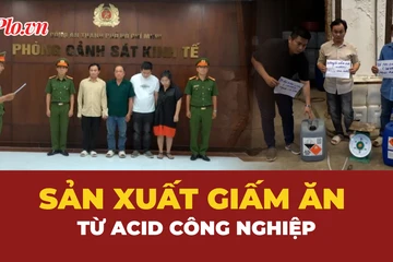 Phá đường dây dùng acid trong ngành nhuộm vải sản xuất giấm ăn