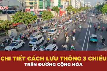 Hướng dẫn chi tiết cách lưu thông 3 chiều trên đường Cộng Hòa