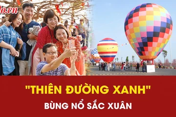 Du khách đổ bộ Cần Giờ check-in lễ hội khinh khí cầu: "Thiên đường xanh" bùng nổ sắc xuân