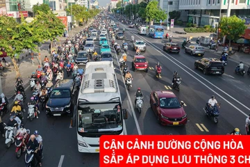 Cận cảnh phương án lưu thông 3 chiều 'giải cứu' kẹt xe trên đường Cộng Hòa