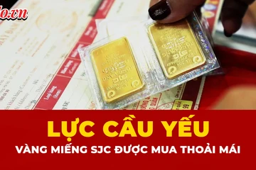 Vàng miếng SJC được ‘thả cửa’ cho người mua