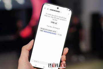 Nhận được tin nhắn phạt nguội kiểu này, người dùng nên xóa ngay để tránh mất tiền