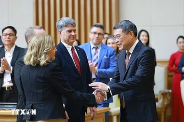 Thủ tướng Lê Minh Hưng làm việc với 52 doanh nghiệp hàng đầu của Mỹ