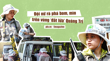 Đội nữ rà phá bom, mìn vùng ‘đất lửa’ Quảng Trị