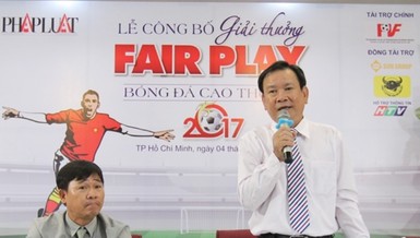 Lễ công bố giải thưởng FAIR PLAY 2017