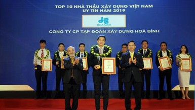 10 nhà thầu xây dựng uy tín được vinh danh