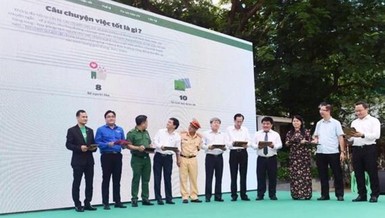'Chuyến xe văn minh' xây dựng nên khu vườn giao thông đẹp
