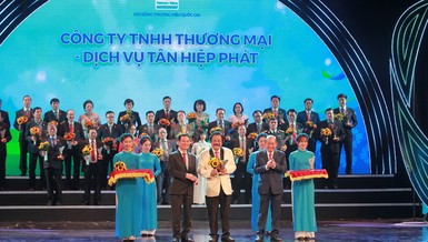 Sản phẩm Tân Hiệp Phát 6 lần đạt Thương hiệu Quốc gia