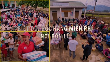 Biệt đội bốc hàng miễn phí nơi rốn lũ