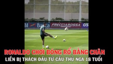Ronaldo bị cầu thủ trẻ ở học viện ‘thách đấu’