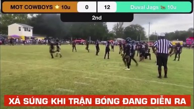 Kinh hoàng xả súng khi hai đội đang thi đấu